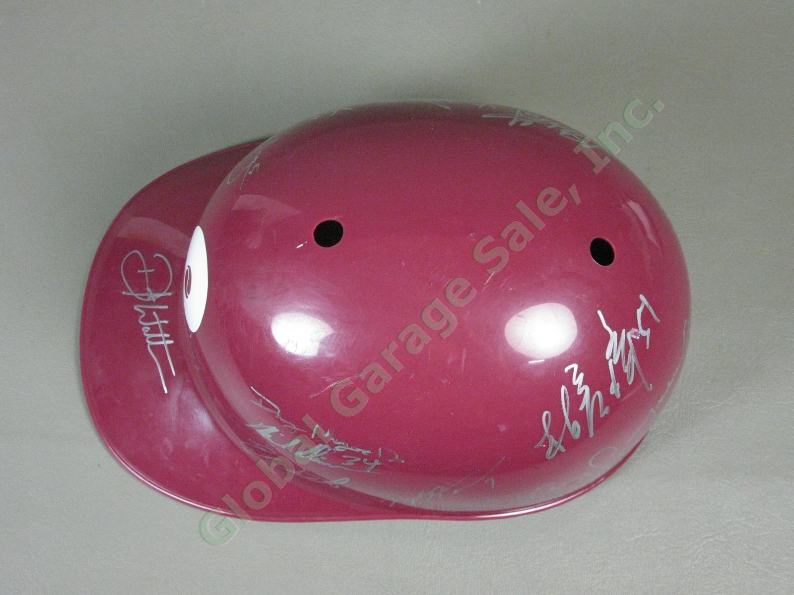 2008 Williamsport Crosscutters Team Signed Baseball Helmet Philadelphia Phillies 4