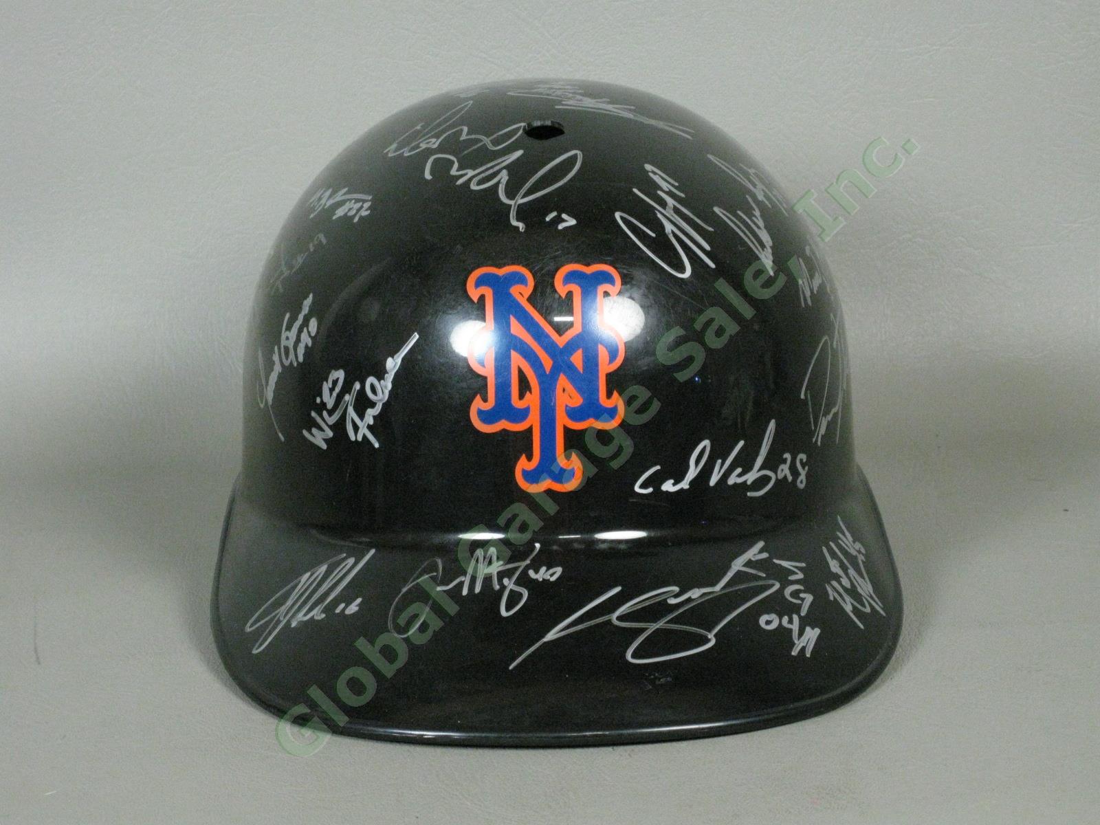 2015 Brooklyn Cyclones Team Signed Baseball Helmet MiLB MLB NYPL New York Mets