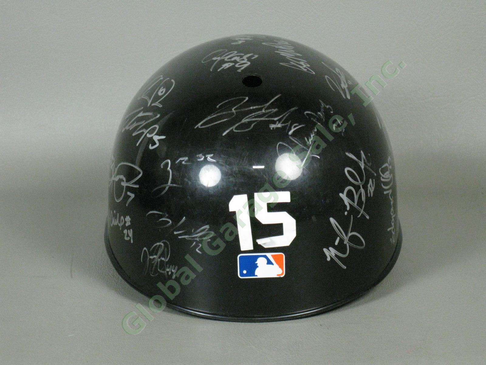 2015 Brooklyn Cyclones Team Signed Baseball Helmet MiLB MLB NYPL New York Mets 2