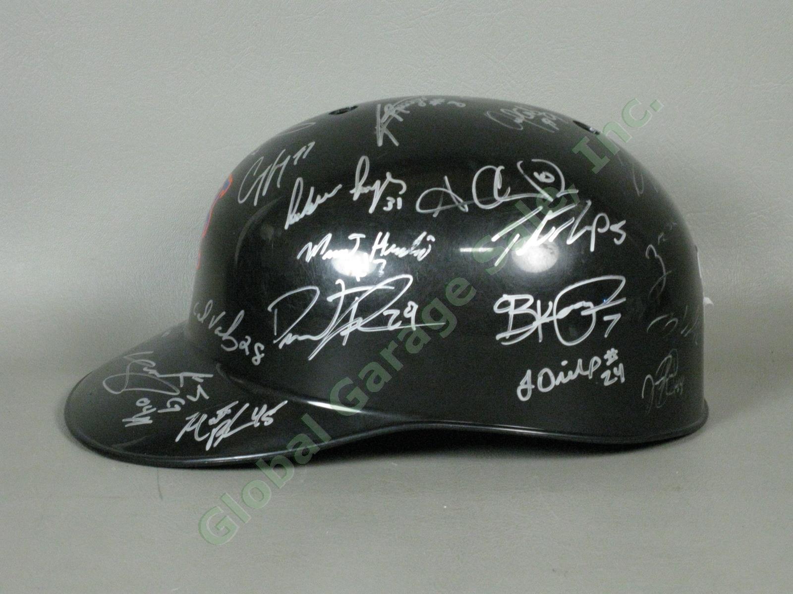 2015 Brooklyn Cyclones Team Signed Baseball Helmet MiLB MLB NYPL New York Mets 3