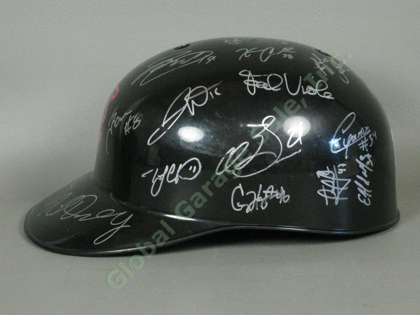 2011 Brooklyn Cyclones Team Signed Baseball Helmet MiLB MLB NYPL New York Mets 3
