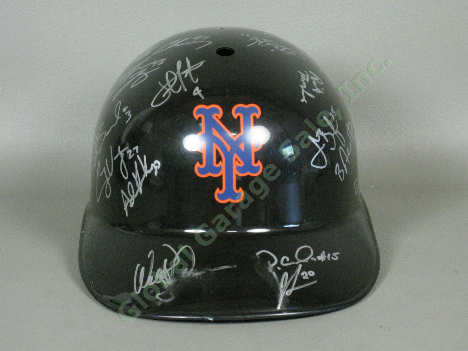2010 Brooklyn Cyclones Team Signed Baseball Helmet MiLB MLB NYPL New York Mets