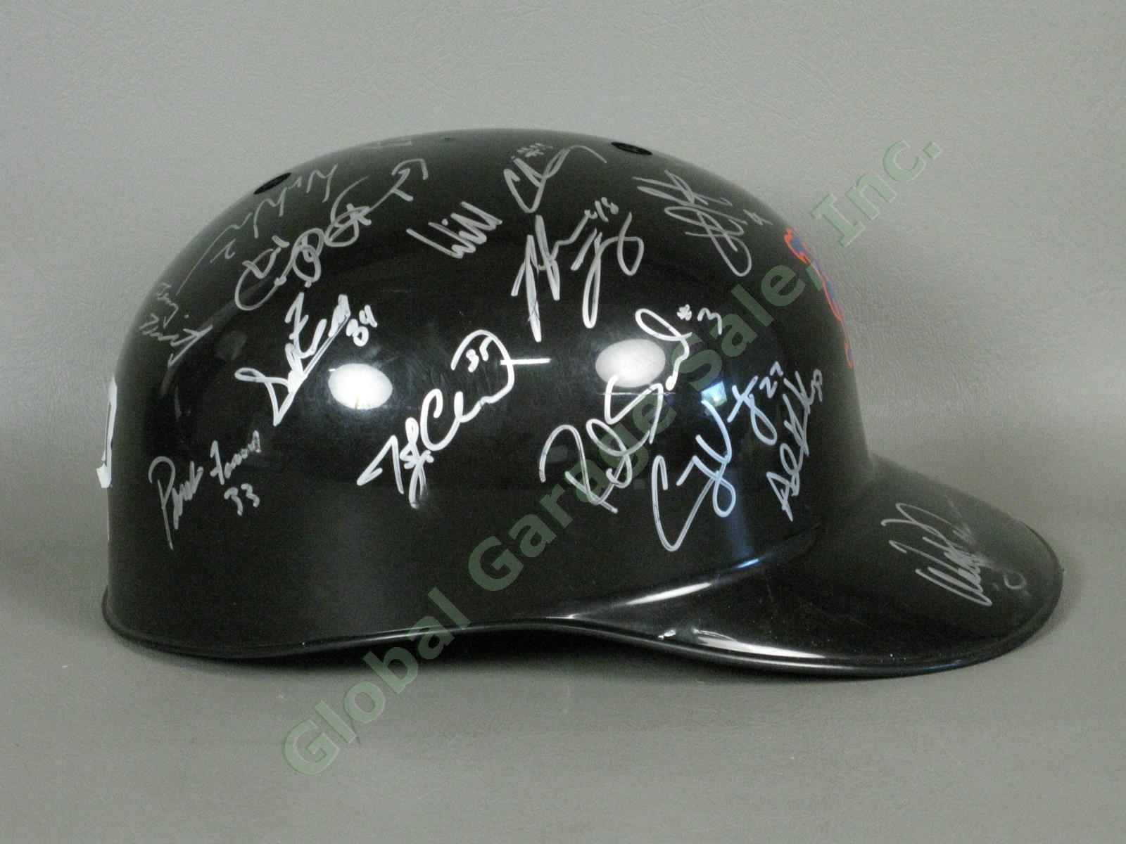 2010 Brooklyn Cyclones Team Signed Baseball Helmet MiLB MLB NYPL New York Mets 1