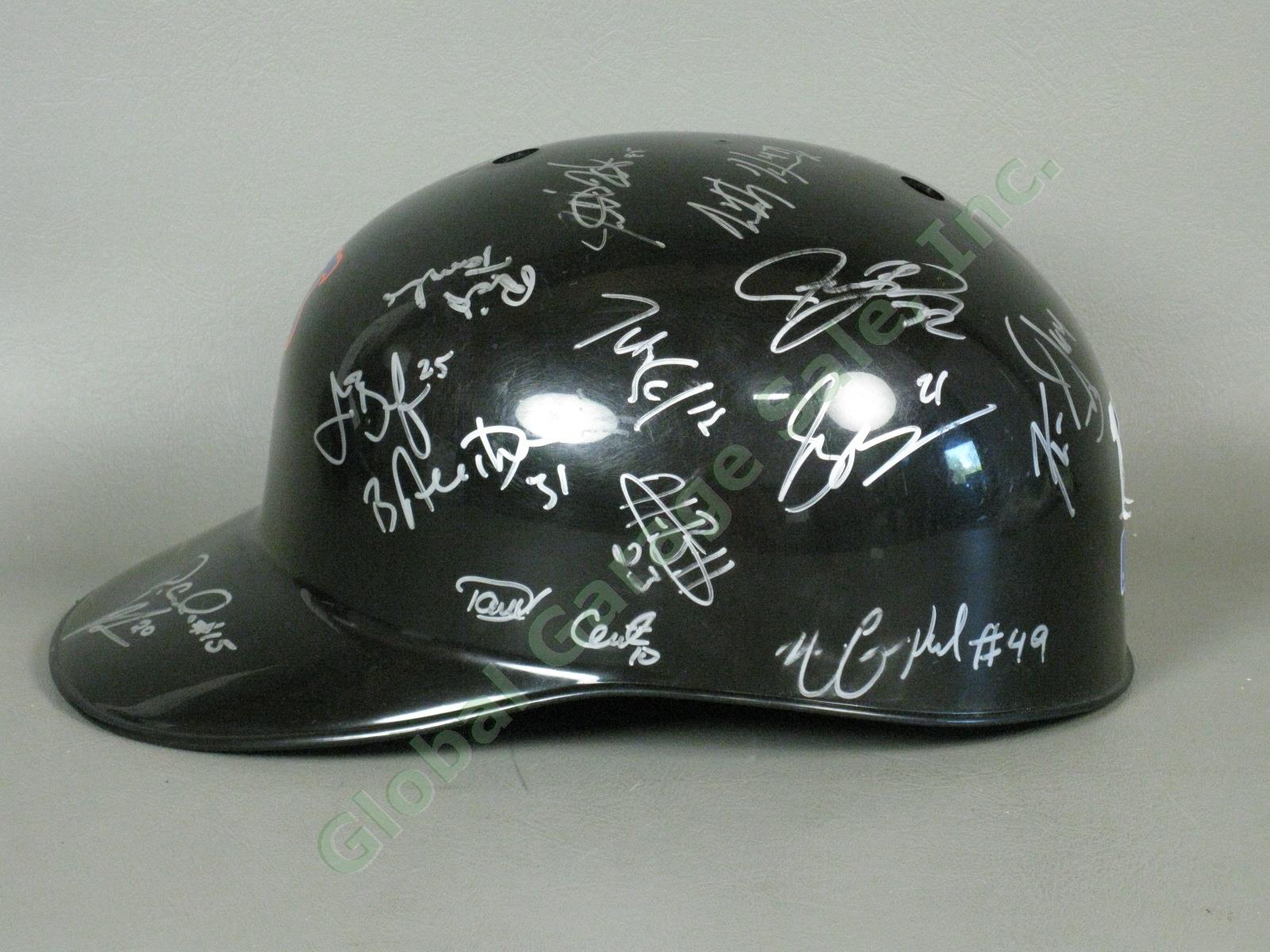2010 Brooklyn Cyclones Team Signed Baseball Helmet MiLB MLB NYPL New York Mets 3