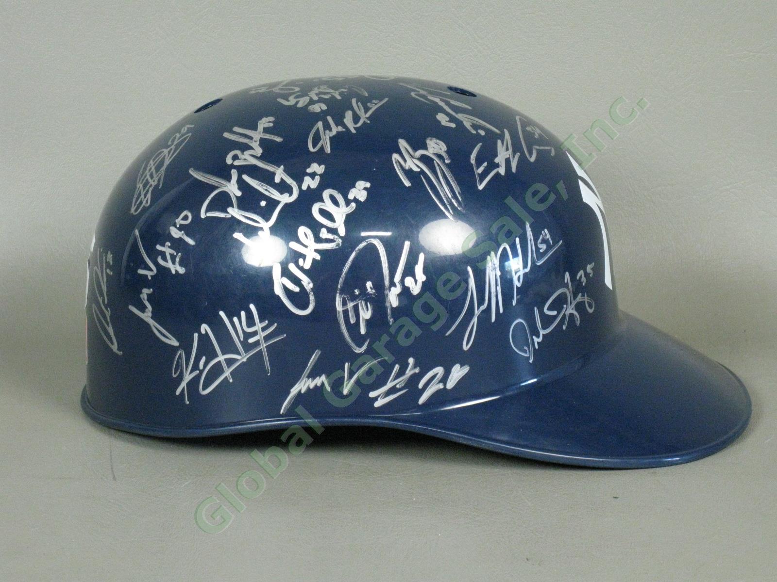 2015 Staten Island Yankees Team Signed Baseball Helmet MiLB MLB NYPL New York NR 1