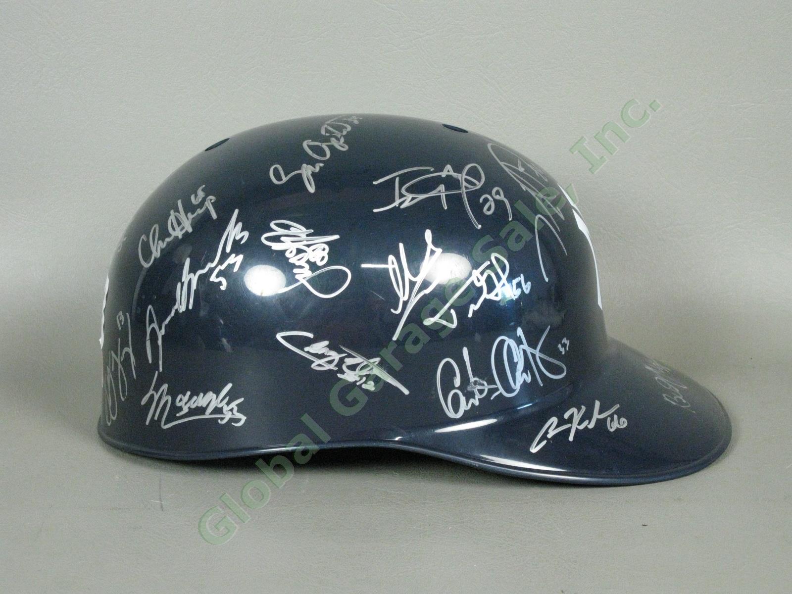 2013 Staten Island Yankees Team Signed Baseball Helmet MiLB MLB NYPL New York NR 1