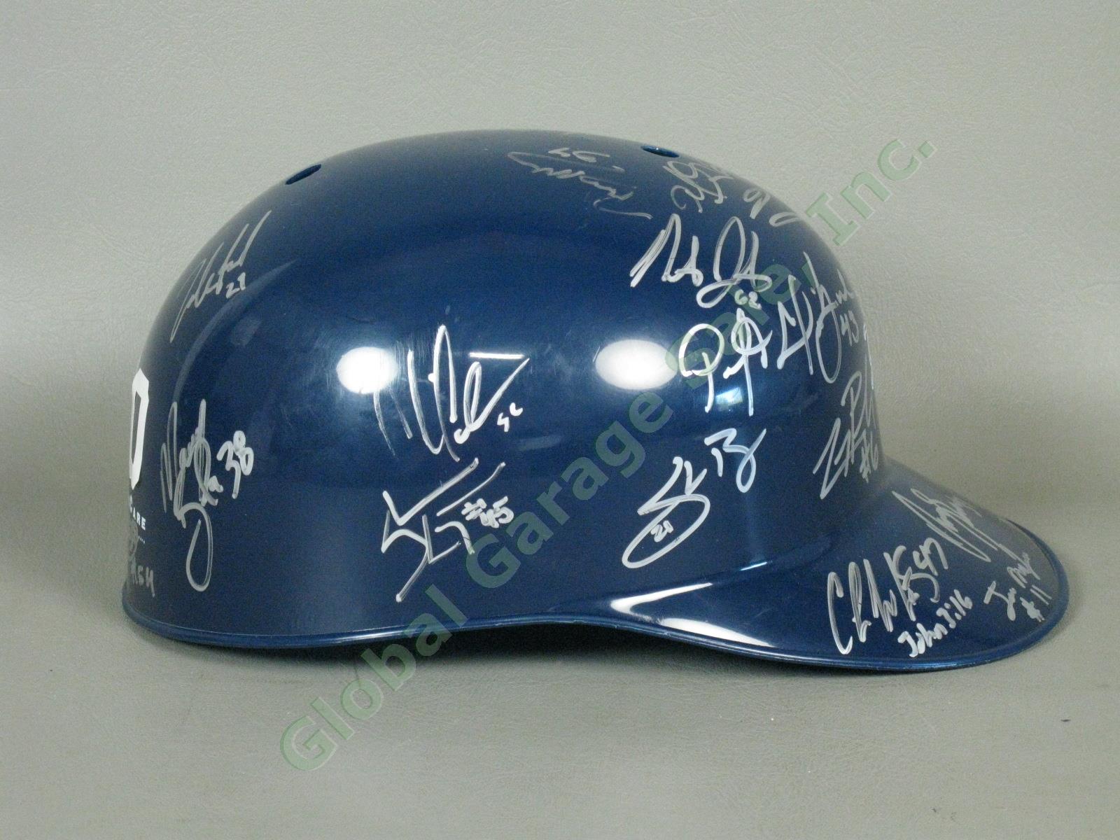 2010 Staten Island Yankees Team Signed Baseball Helmet MiLB MLB NYPL New York NR 1