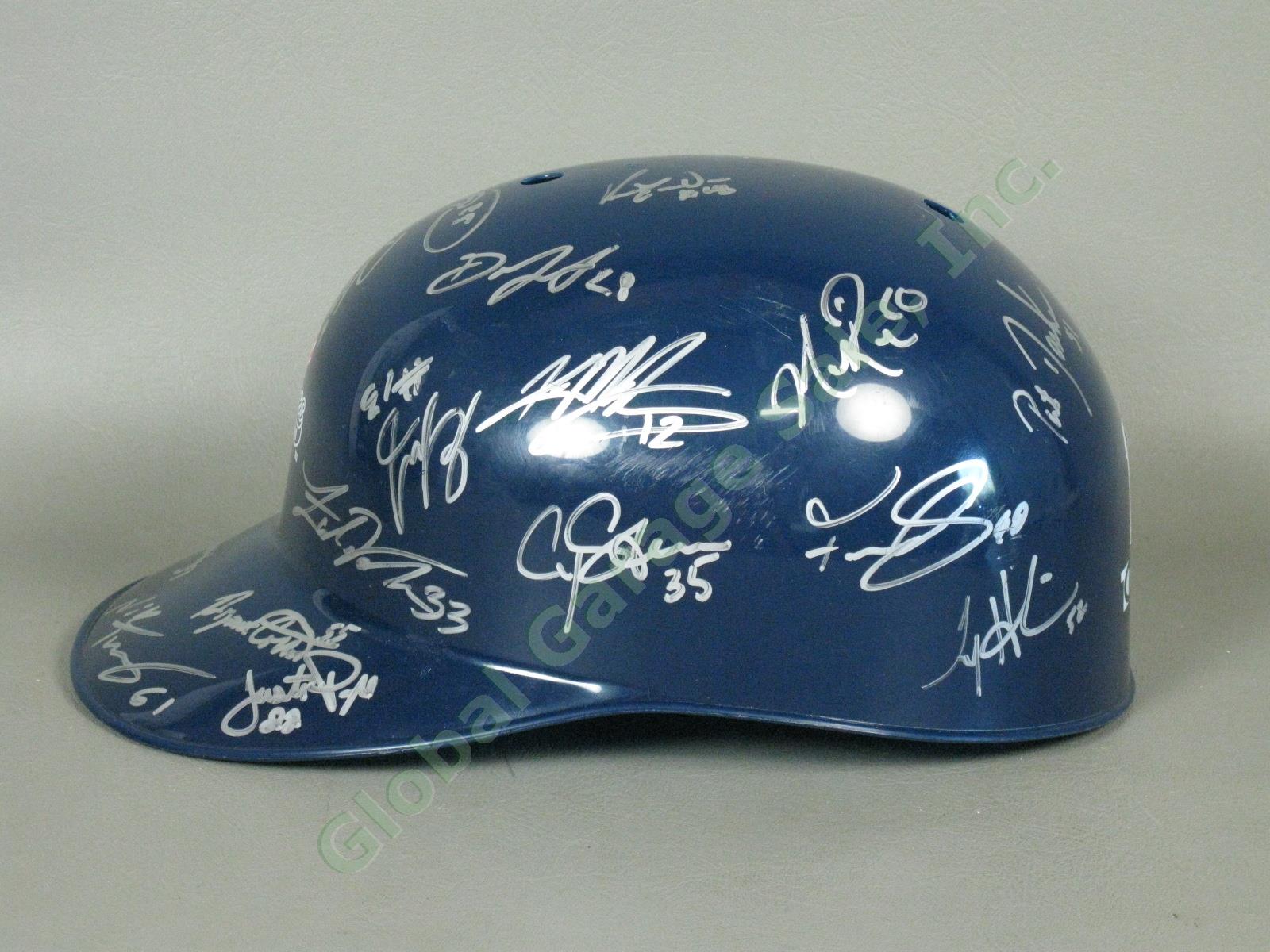 2010 Staten Island Yankees Team Signed Baseball Helmet MiLB MLB NYPL New York NR 3