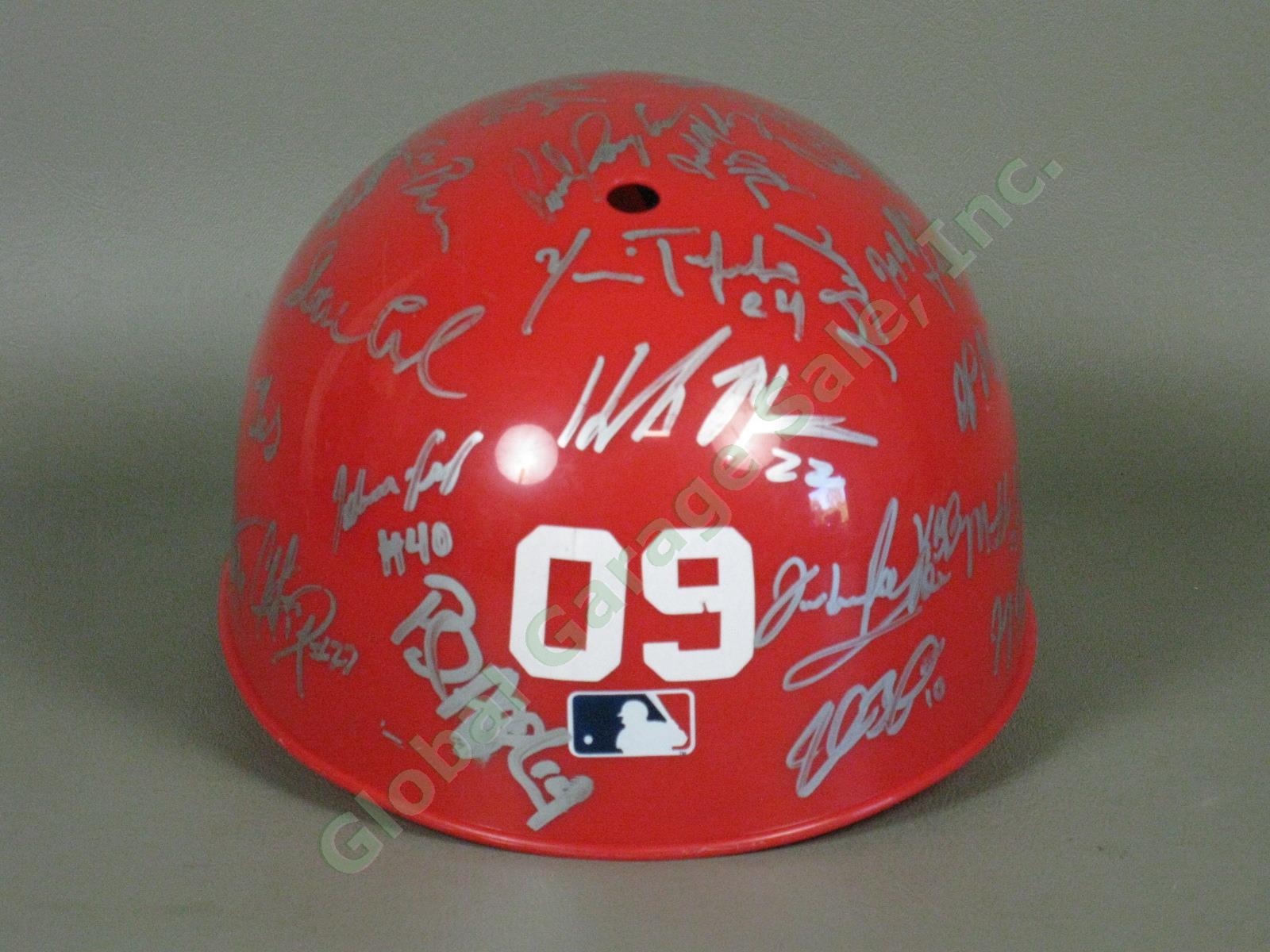 2009 Vermont Lake Monsters Team Signed Baseball Helmet NYPL Washington Nationals 2