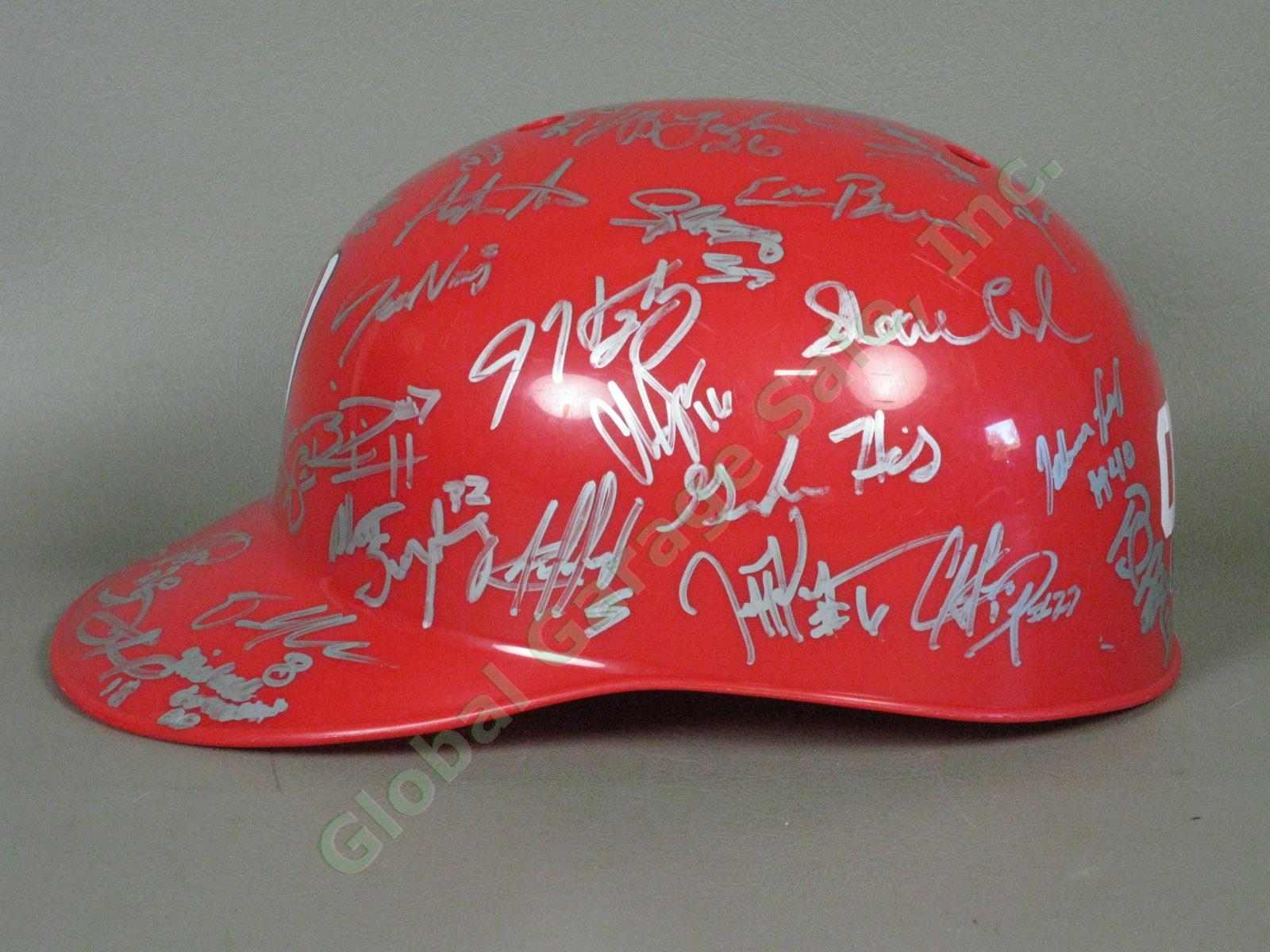 2009 Vermont Lake Monsters Team Signed Baseball Helmet NYPL Washington Nationals 3