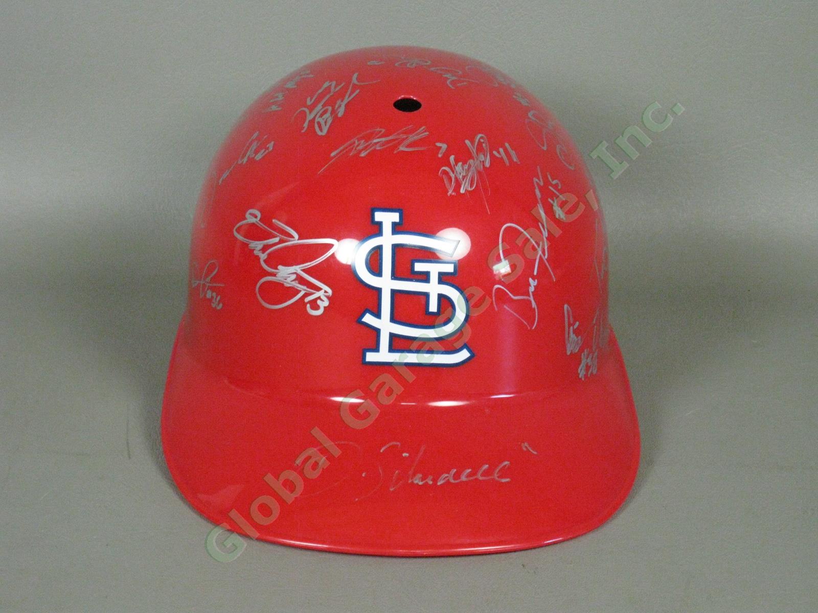 2012 Batavia Muckdogs Team Signed Baseball Helmet NYPL St. Louis Cardinals NR