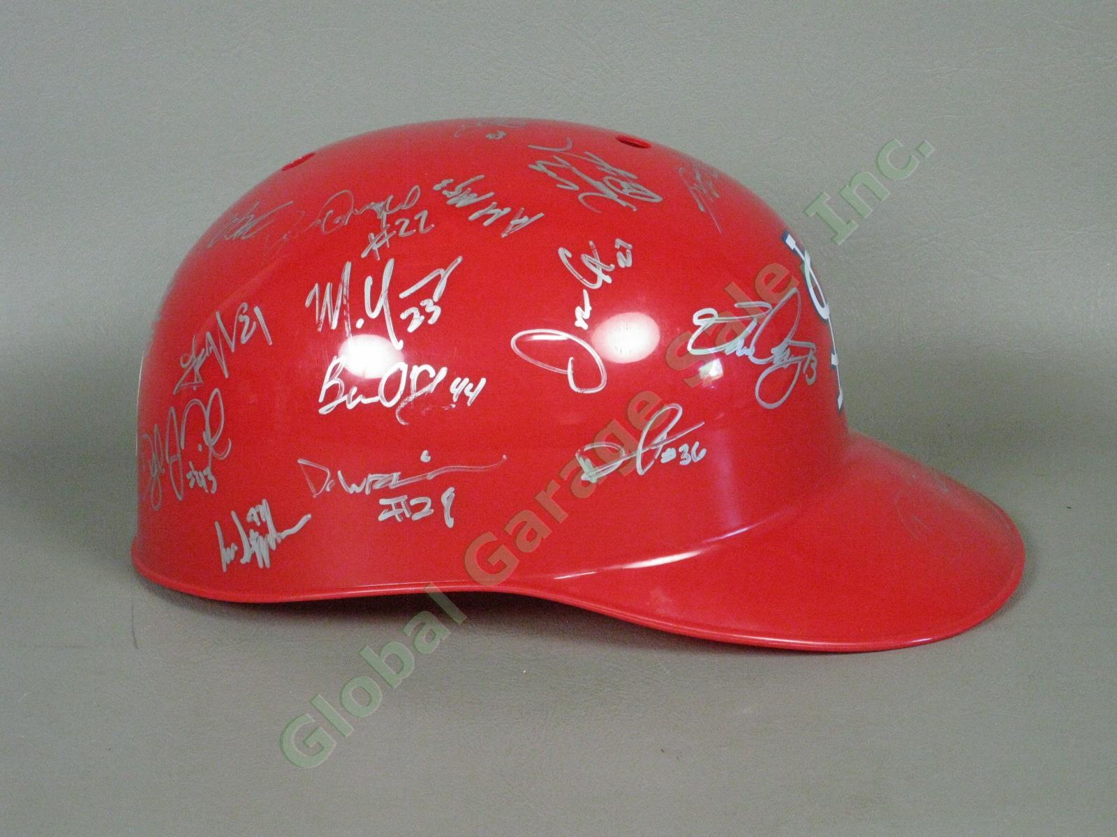 2012 Batavia Muckdogs Team Signed Baseball Helmet NYPL St. Louis Cardinals NR 1