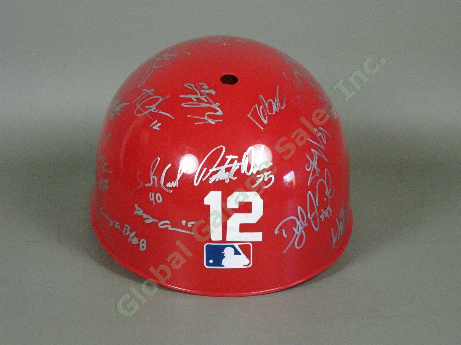 2012 Batavia Muckdogs Team Signed Baseball Helmet NYPL St. Louis Cardinals NR 2