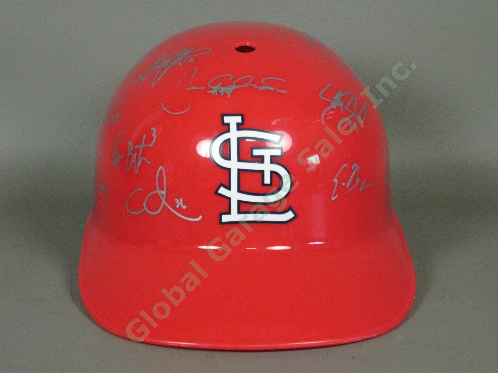2010 Batavia Muckdogs Team Signed Baseball Helmet NYPL St. Louis Cardinals NR