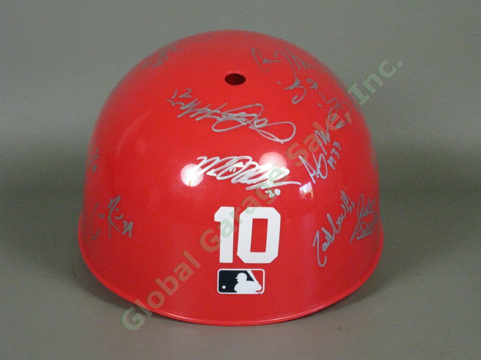 2010 Batavia Muckdogs Team Signed Baseball Helmet NYPL St. Louis Cardinals NR 2