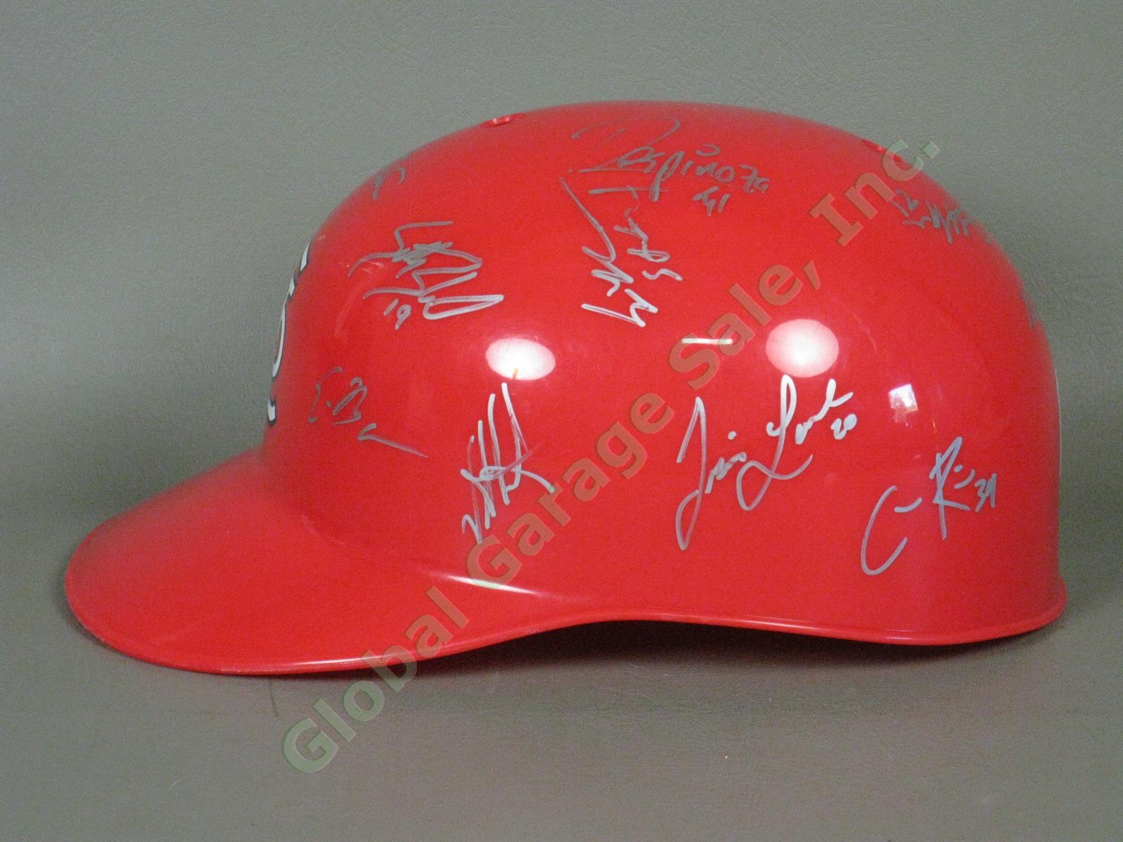 2010 Batavia Muckdogs Team Signed Baseball Helmet NYPL St. Louis Cardinals NR 3