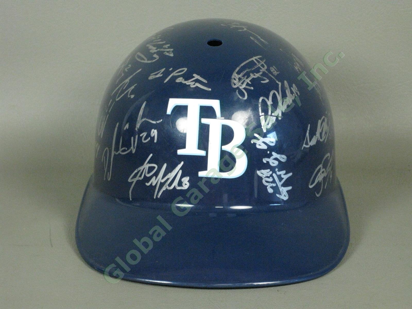 2015 Hudson Valley Renegades Team Signed Baseball Helmet NYPL Tampa Bay Rays NR