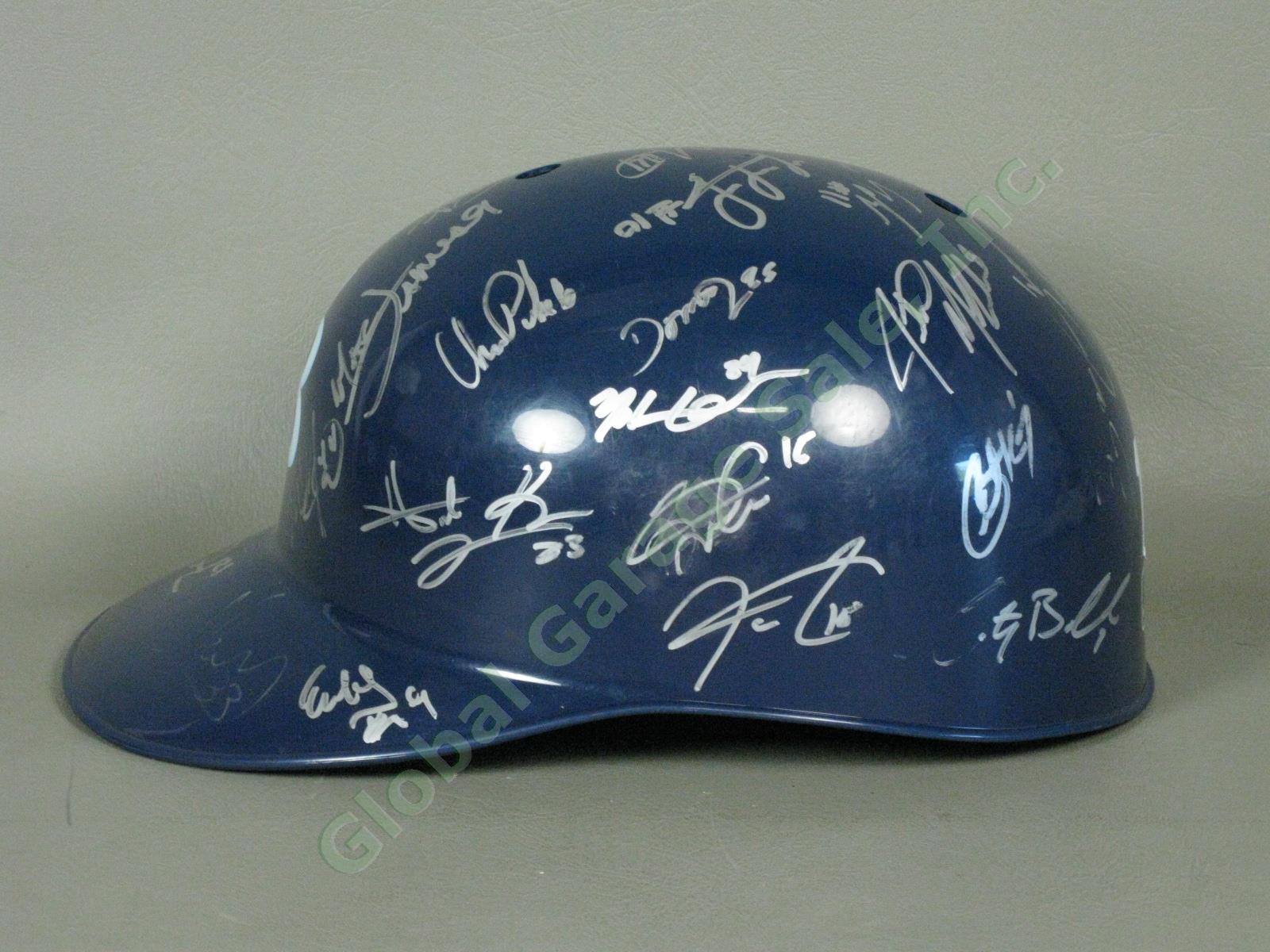 2014 Hudson Valley Renegades Team Signed Baseball Helmet NYPL Tampa Bay Rays NR 3