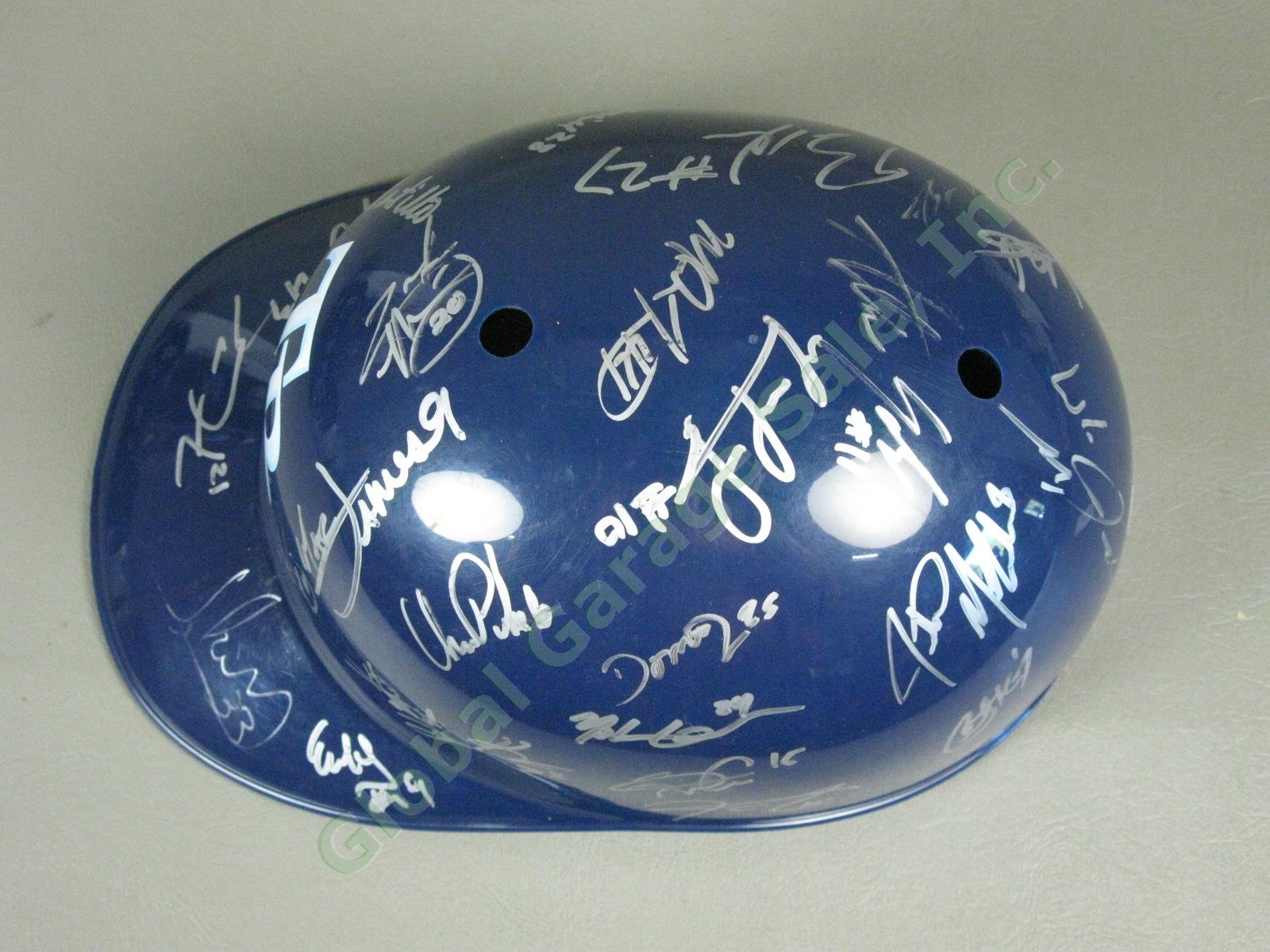 2014 Hudson Valley Renegades Team Signed Baseball Helmet NYPL Tampa Bay Rays NR 4
