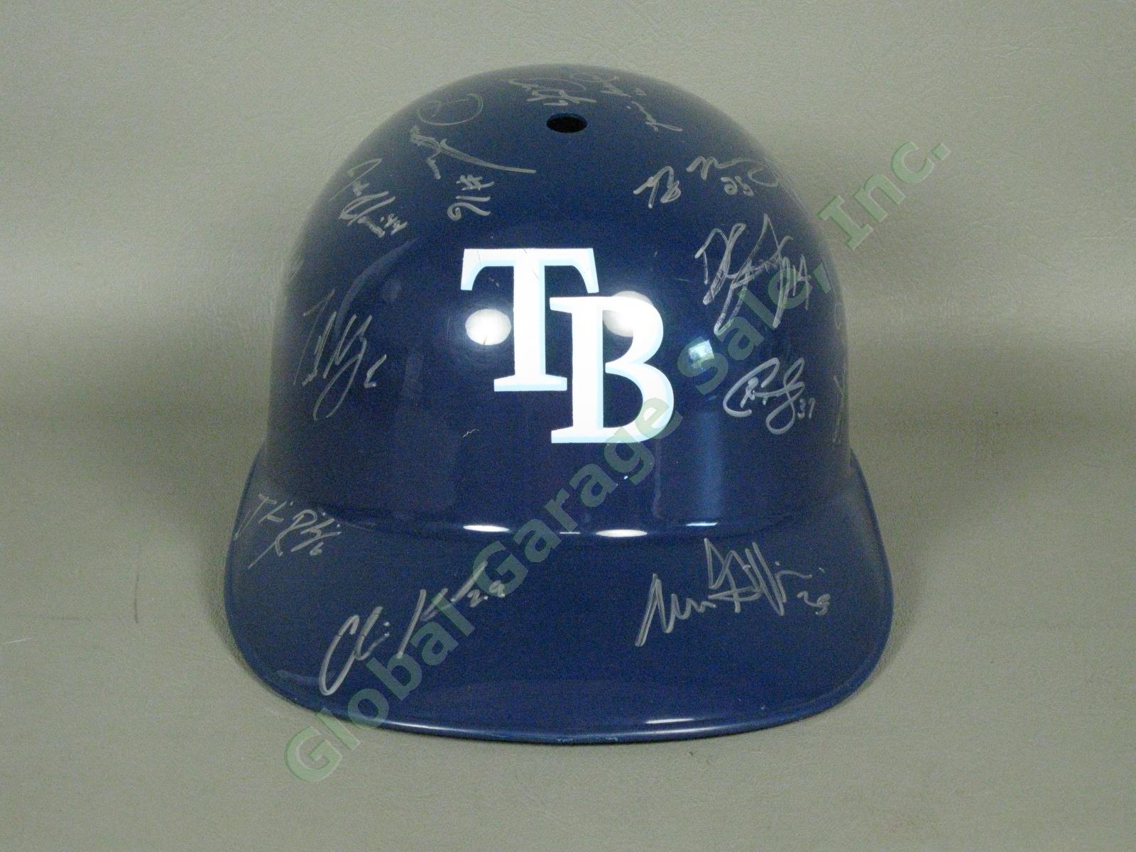 2013 Hudson Valley Renegades Team Signed Baseball Helmet NYPL Tampa Bay Rays NR