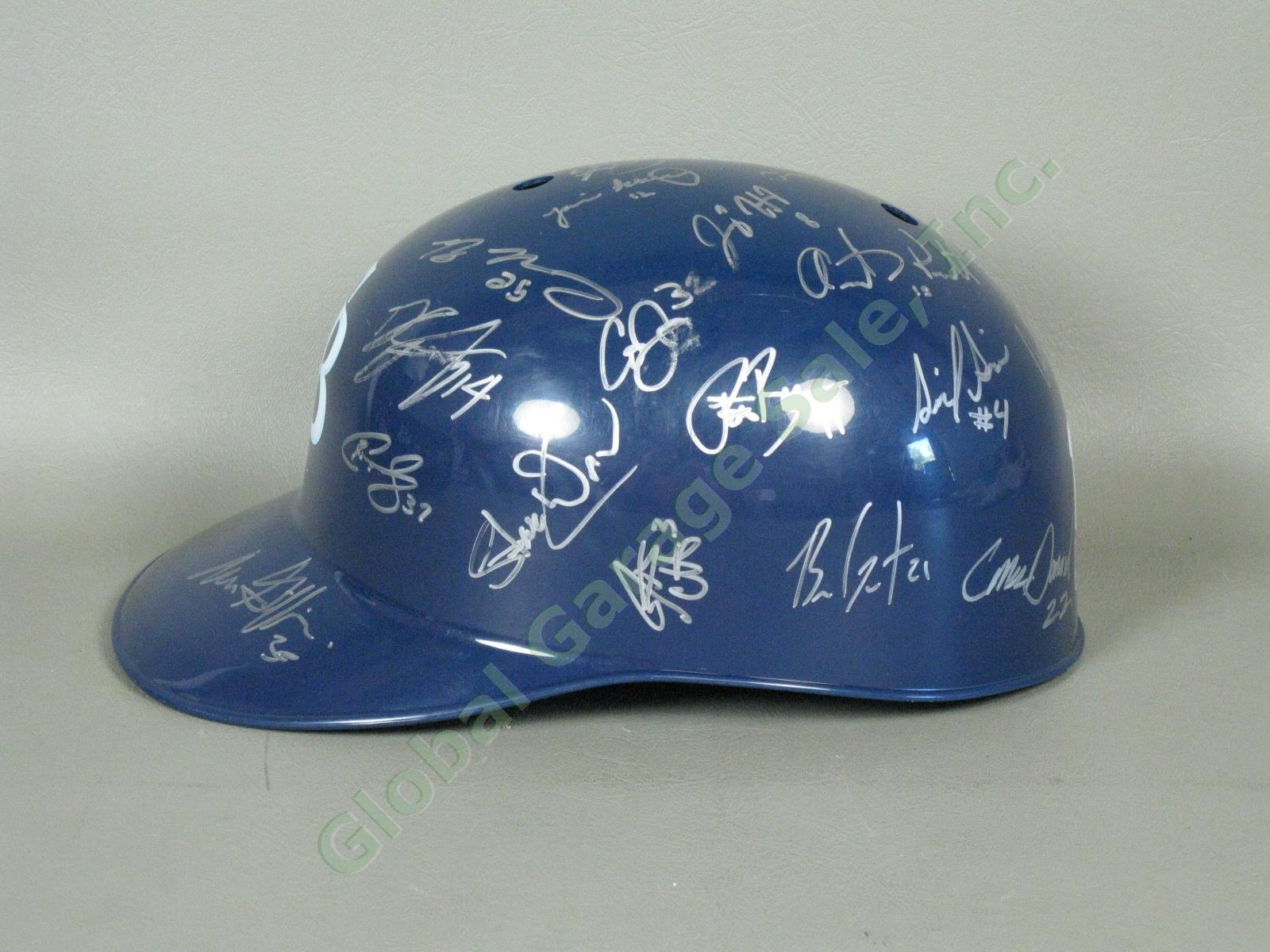 2013 Hudson Valley Renegades Team Signed Baseball Helmet NYPL Tampa Bay Rays NR 3