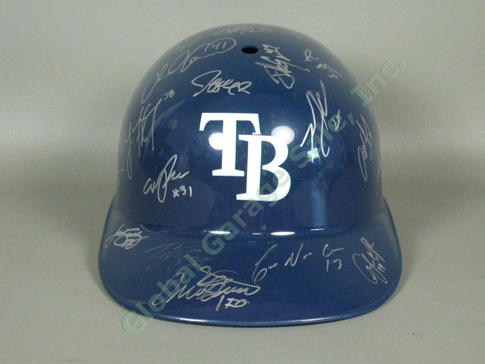 2011 Hudson Valley Renegades Team Signed Baseball Helmet NYPL Tampa Bay Rays NR