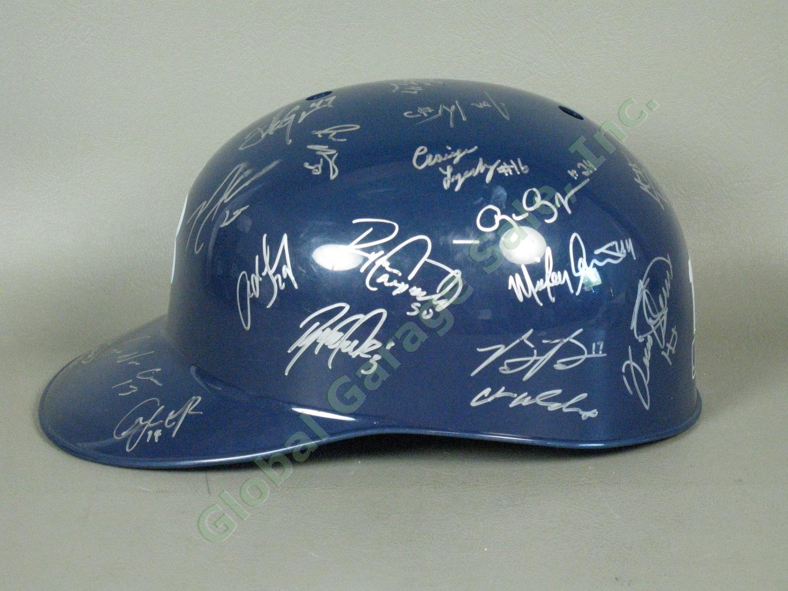 2011 Hudson Valley Renegades Team Signed Baseball Helmet NYPL Tampa Bay Rays NR 3