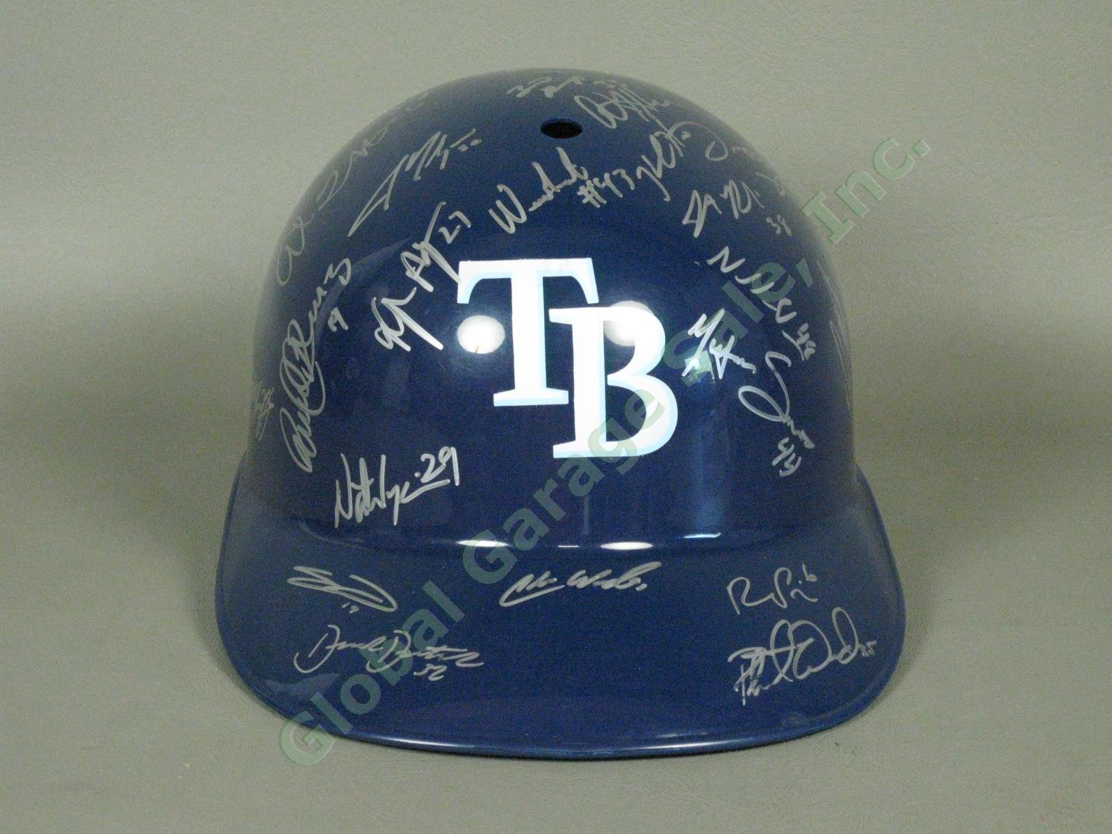 2010 Hudson Valley Renegades Team Signed Baseball Helmet NYPL Tampa Bay Rays NR