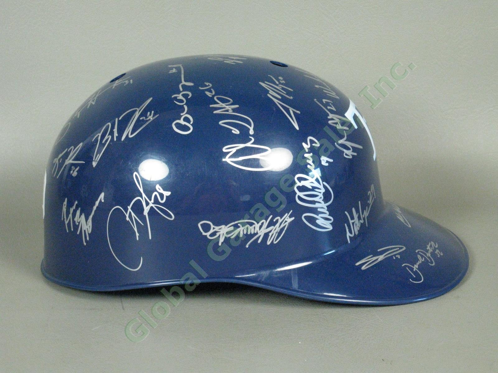 2010 Hudson Valley Renegades Team Signed Baseball Helmet NYPL Tampa Bay Rays NR 1