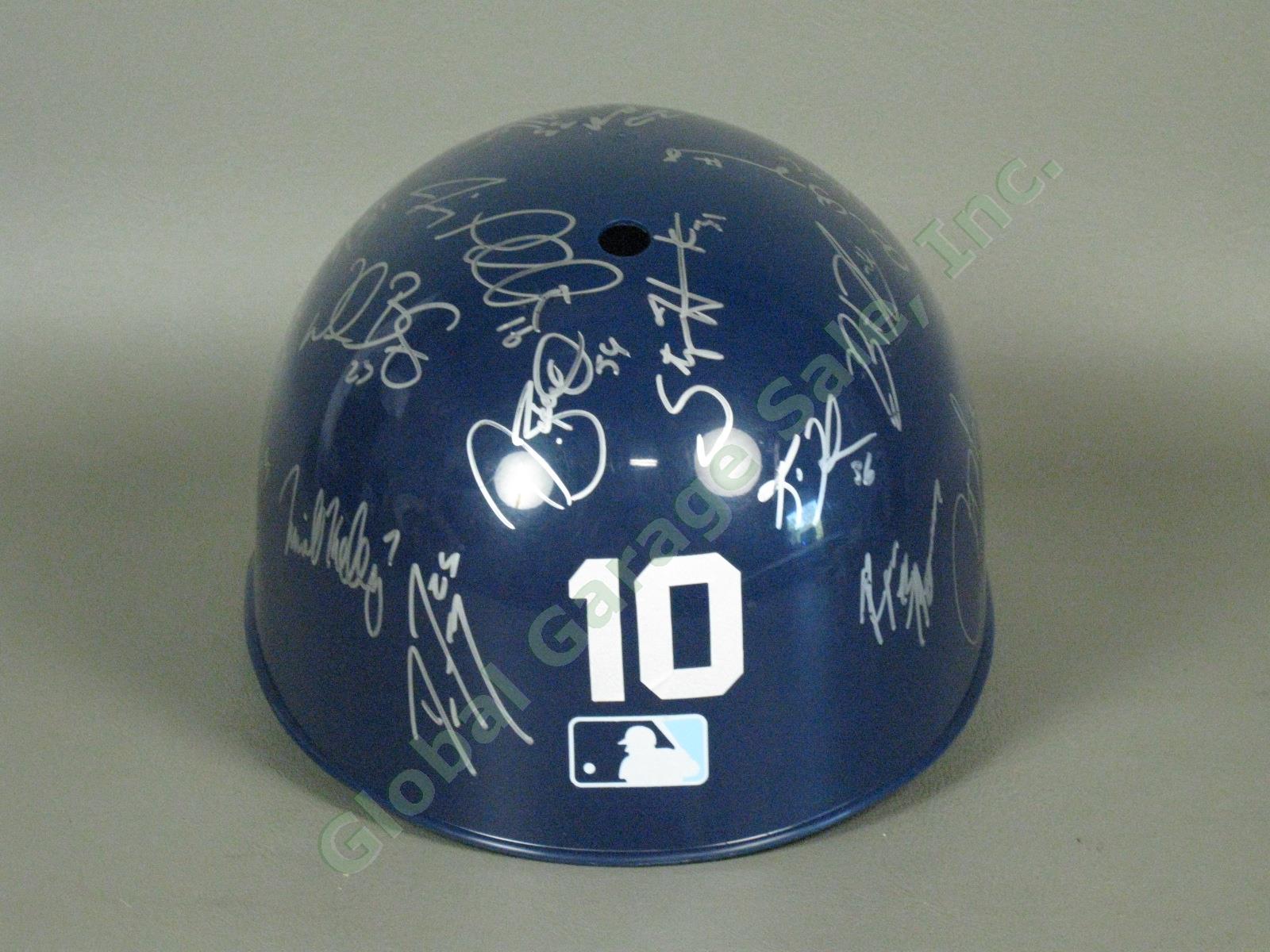 2010 Hudson Valley Renegades Team Signed Baseball Helmet NYPL Tampa Bay Rays NR 2
