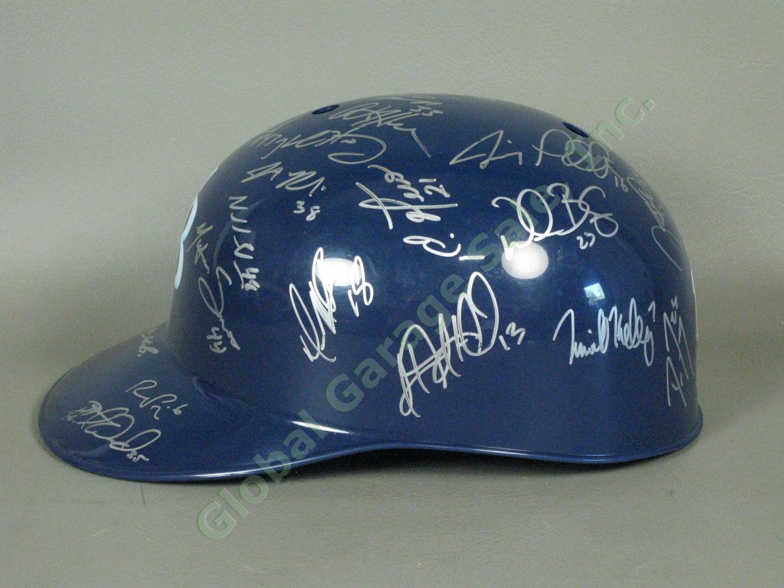 2010 Hudson Valley Renegades Team Signed Baseball Helmet NYPL Tampa Bay Rays NR 3