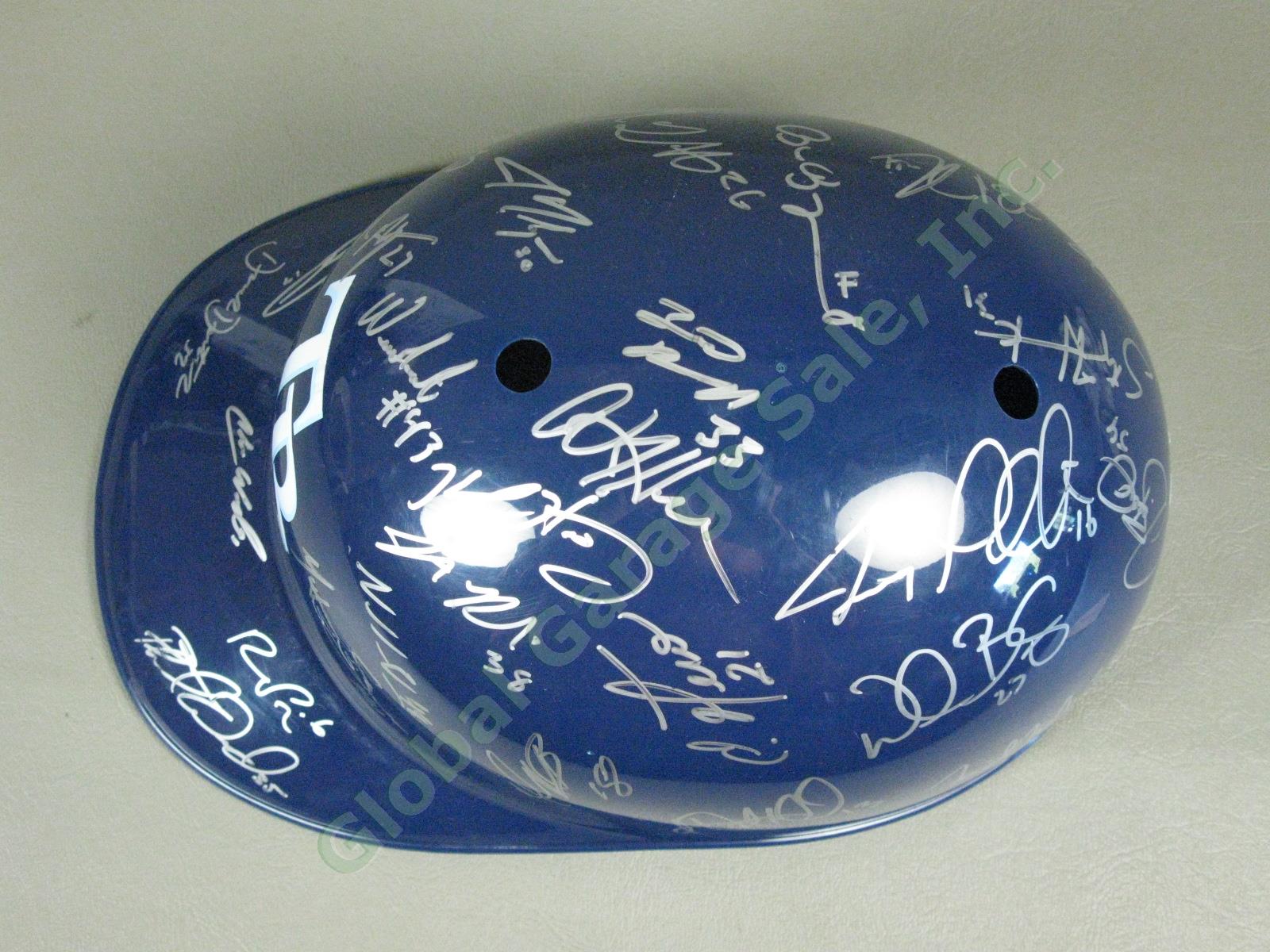 2010 Hudson Valley Renegades Team Signed Baseball Helmet NYPL Tampa Bay Rays NR 4