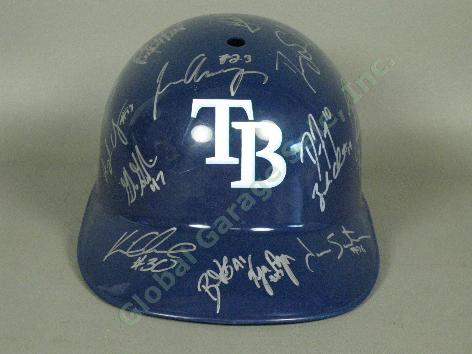 2009 Hudson Valley Renegades Team Signed Baseball Helmet NYPL Tampa Bay Rays NR