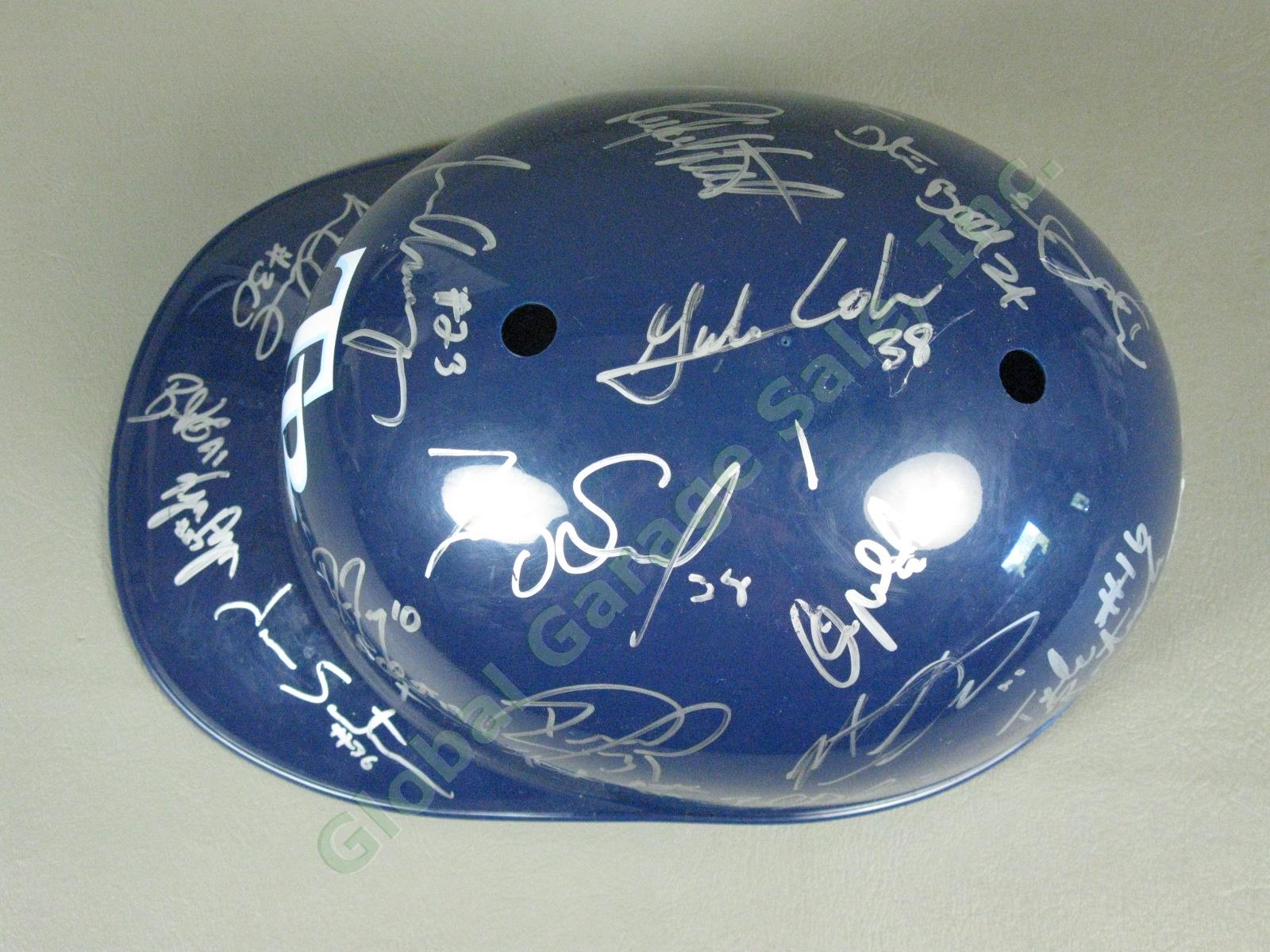 2009 Hudson Valley Renegades Team Signed Baseball Helmet NYPL Tampa Bay Rays NR 4