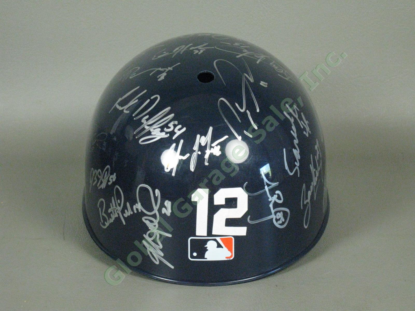 2012 Connecticut Tigers Team Signed Baseball Helmet MiLB MLB NYPL Detroit NR 2