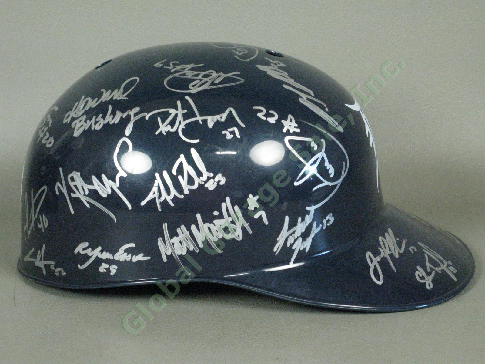 2010 Connecticut Tigers Team Signed Baseball Helmet MiLB MLB NYPL Detroit NR 1