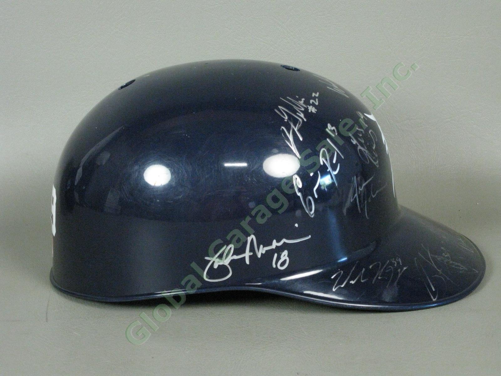 2009 Oneonta Tigers NY Team Signed Baseball Helmet MiLB MLB NYPL Detroit NR 1