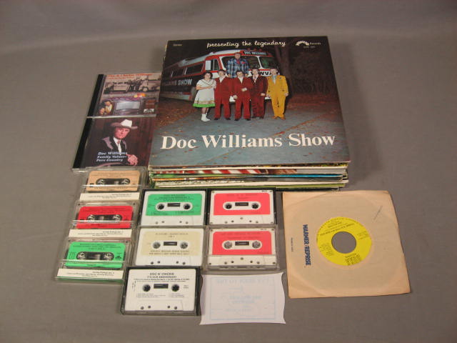 18 Doc Chickie Williams LP Record Albums Tapes CDs Lot