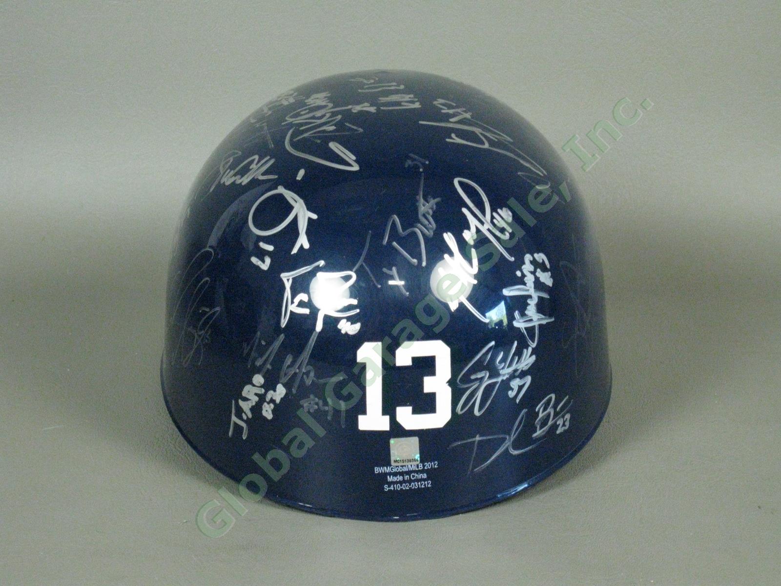 2013 Lowell Spinners Team Signed Baseball Helmet MiLB MLB NYPL Boston Red Sox NR 2