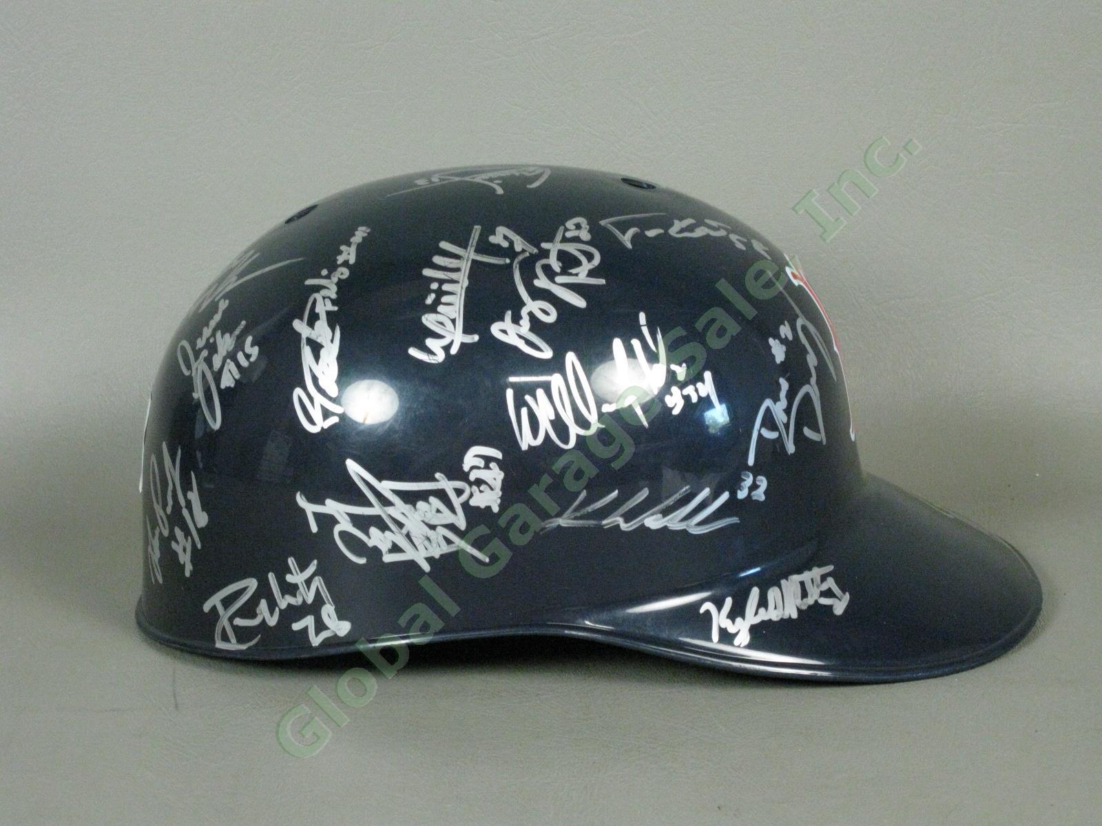 2009 Lowell Spinners Team Signed Baseball Helmet MiLB MLB NYPL Boston Red Sox NR 1