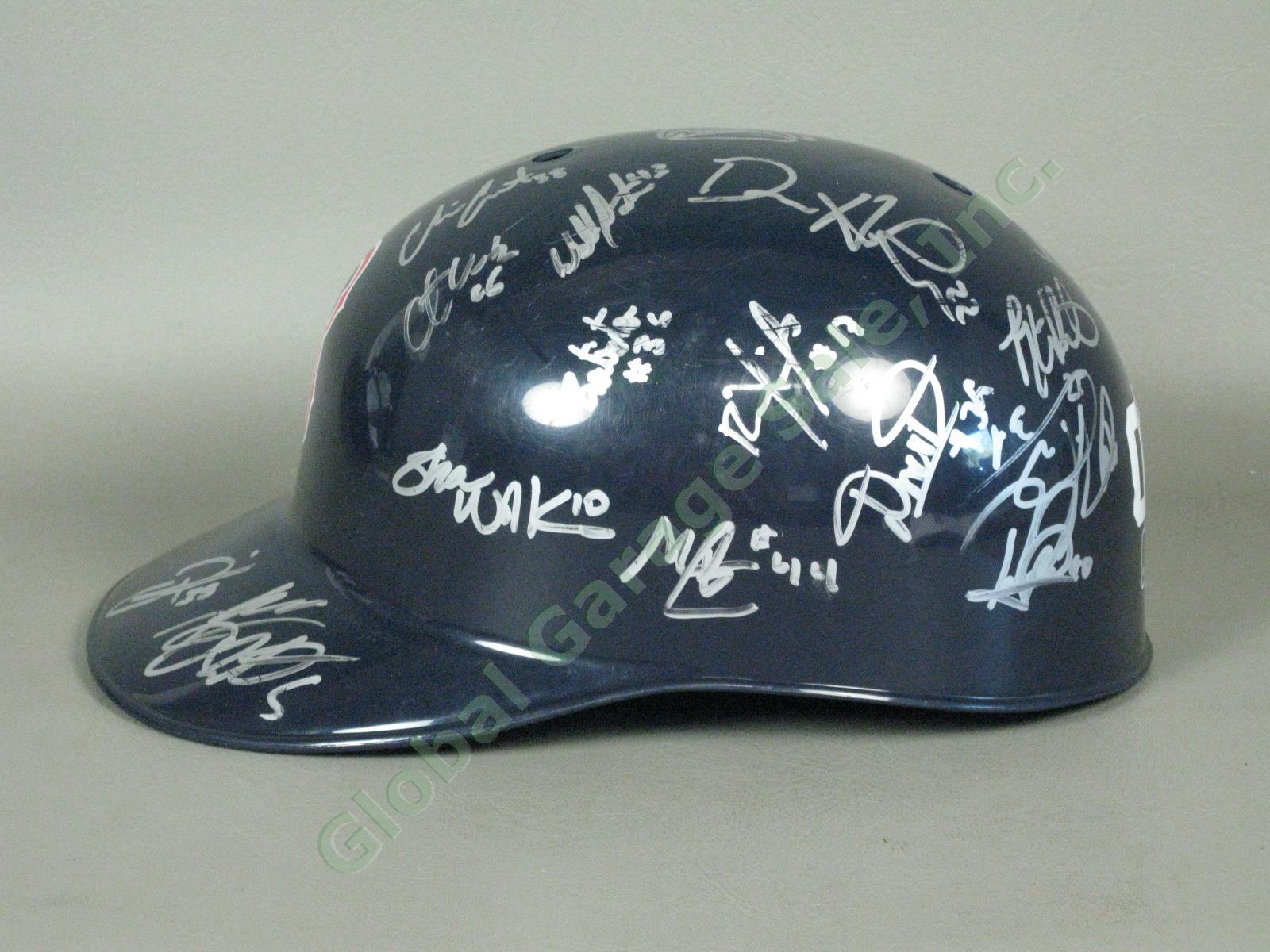 2009 Lowell Spinners Team Signed Baseball Helmet MiLB MLB NYPL Boston Red Sox NR 3