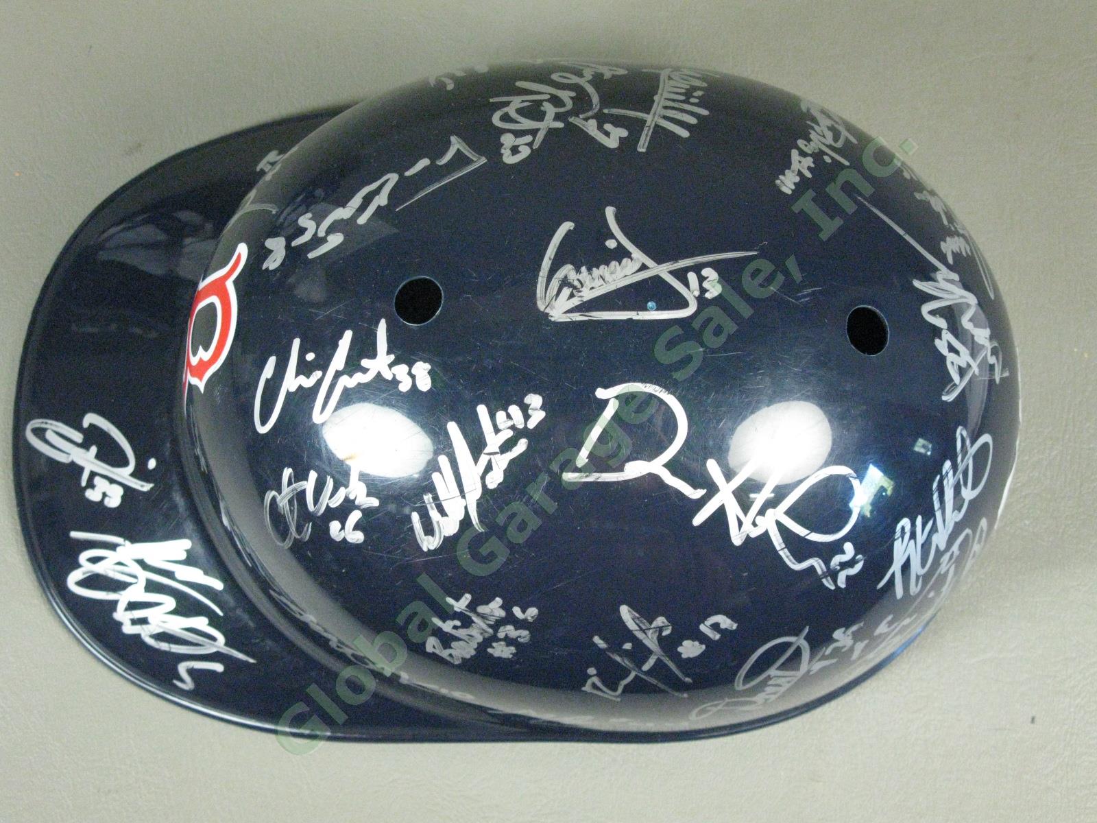 2009 Lowell Spinners Team Signed Baseball Helmet MiLB MLB NYPL Boston Red Sox NR 4