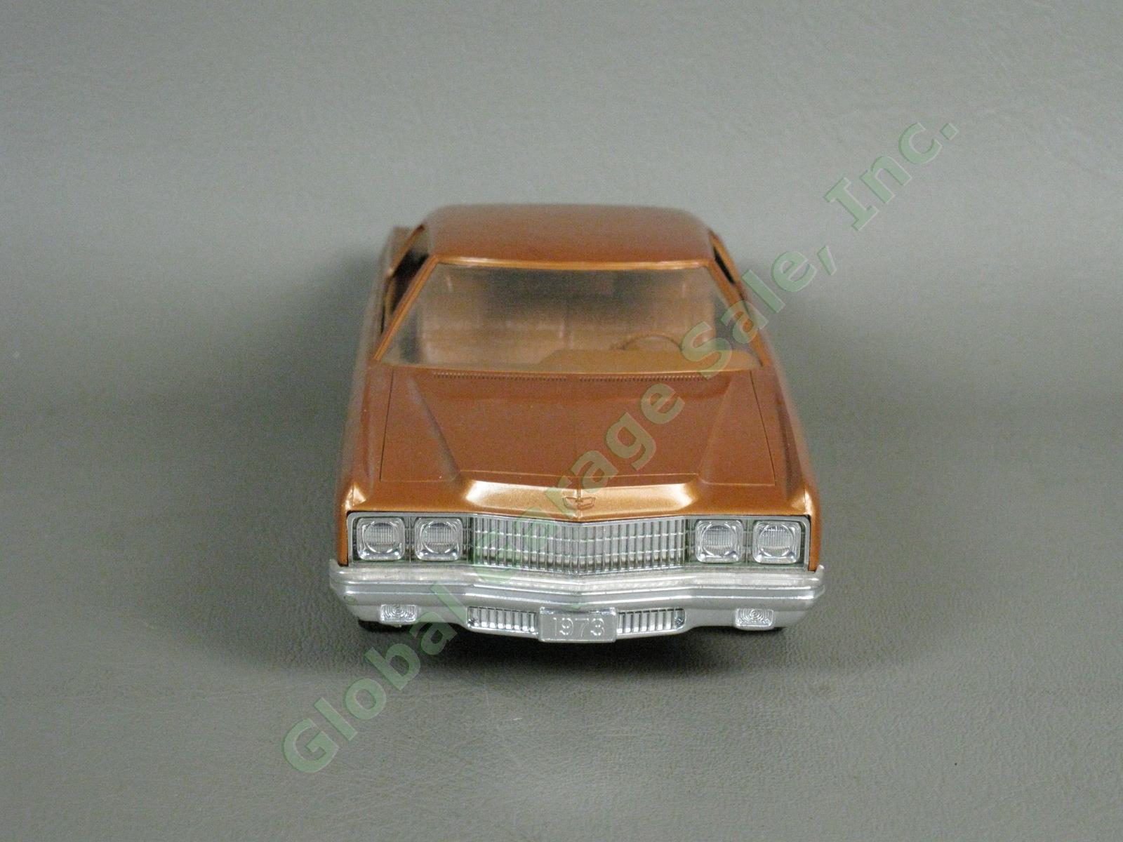 VTG 1973 Chevrolet Caprice Classic Medium Orange Plastic Dealer Promo Model Car 2