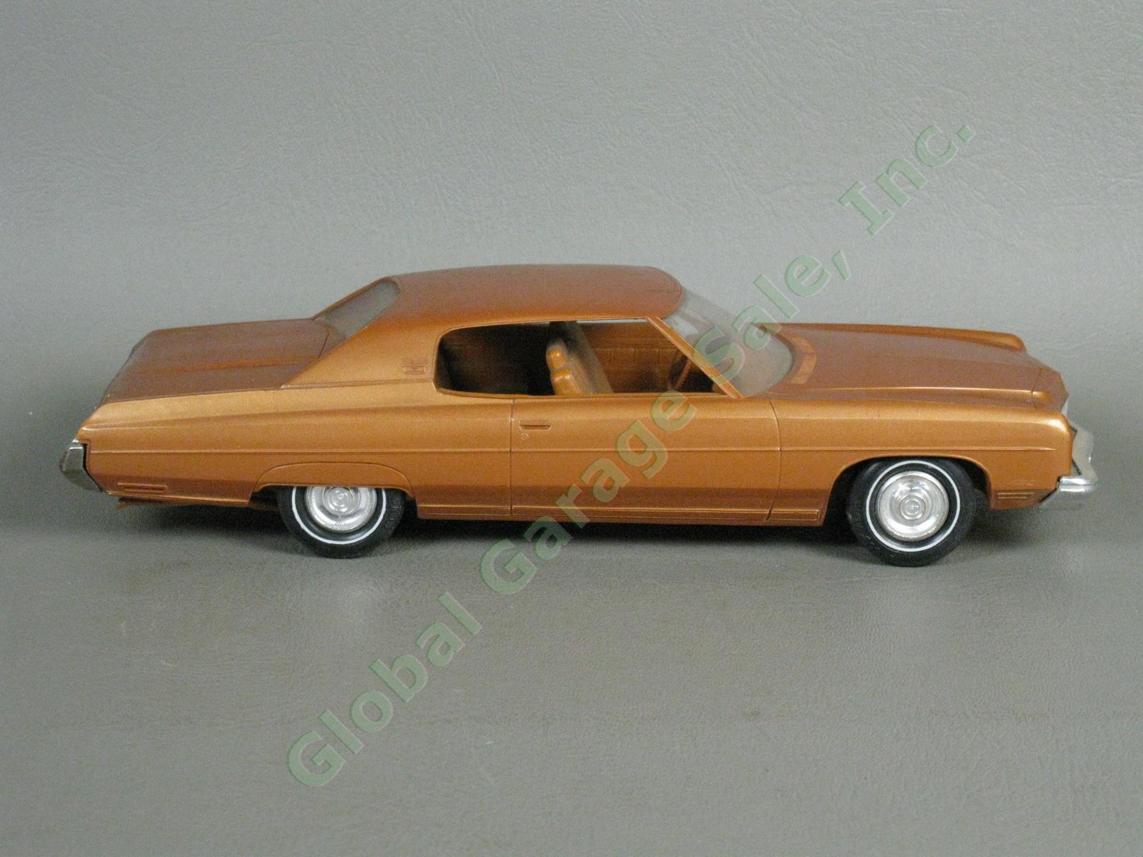 VTG 1973 Chevrolet Caprice Classic Medium Orange Plastic Dealer Promo Model Car 3