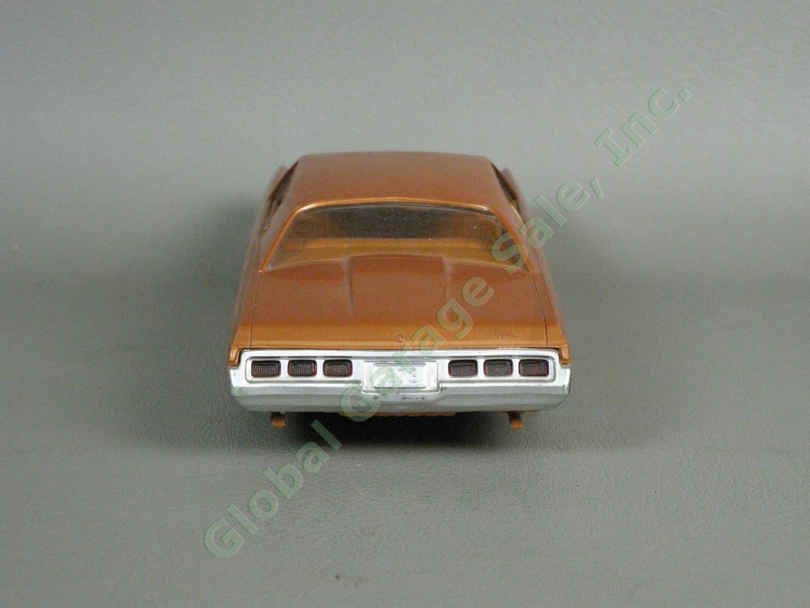 VTG 1973 Chevrolet Caprice Classic Medium Orange Plastic Dealer Promo Model Car 4