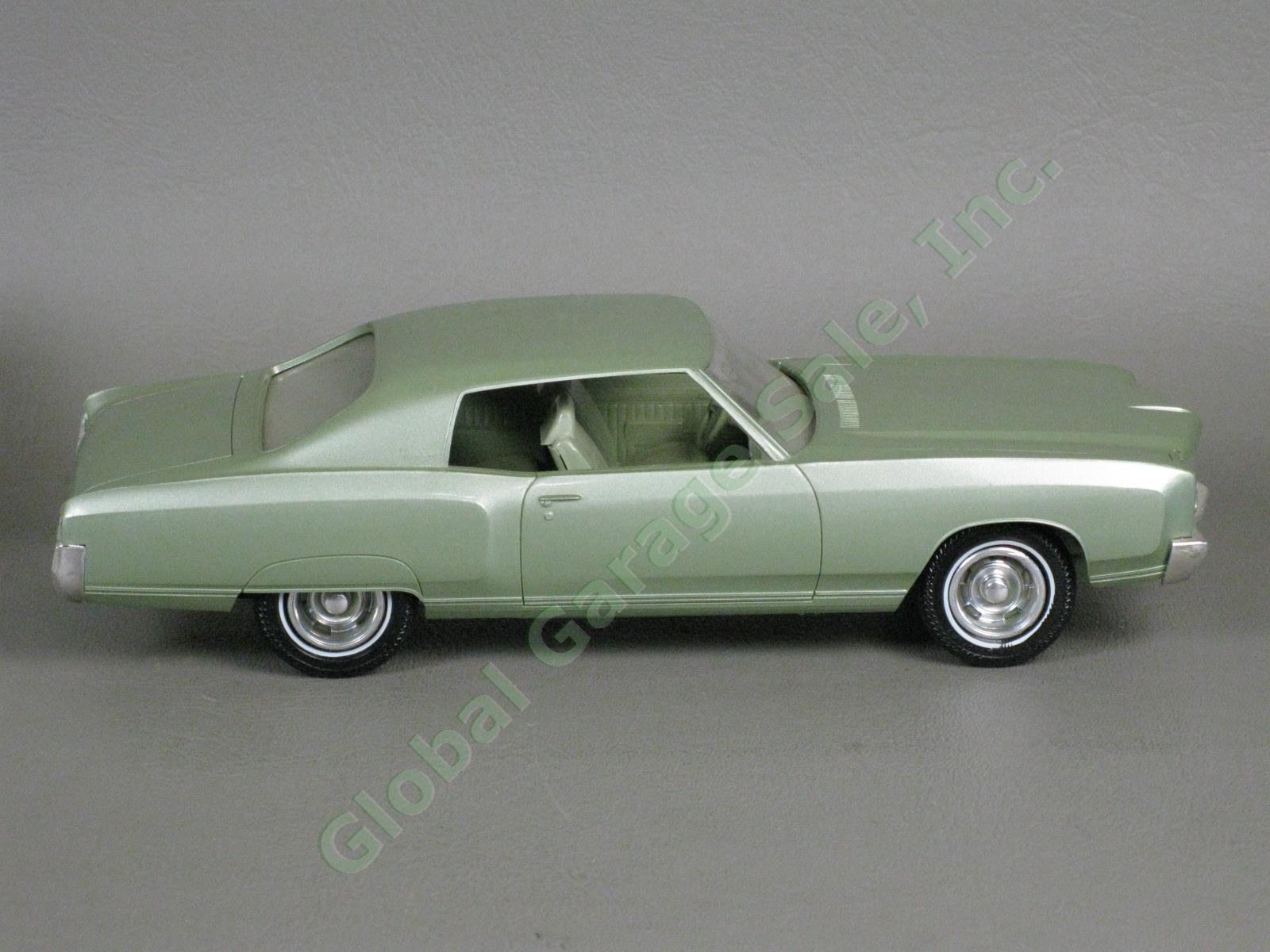 ORIGINAL 1970 Chevrolet Monte Carlo Green Metallic Plastic Dealer Promo Car NR 3