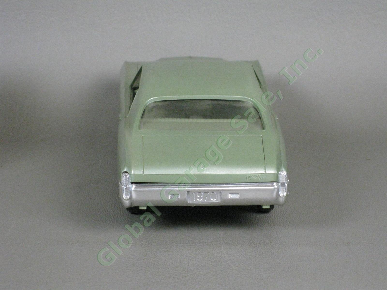 ORIGINAL 1970 Chevrolet Monte Carlo Green Metallic Plastic Dealer Promo Car NR 4