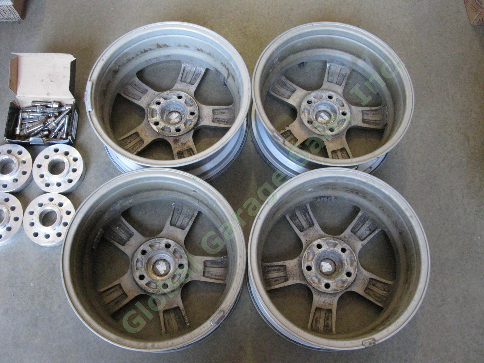 4 Momo 16" Alloy Rims Wheels 5x112mm 5x4.41" 5JX16H2 w/Spacers for Audi Avant 6