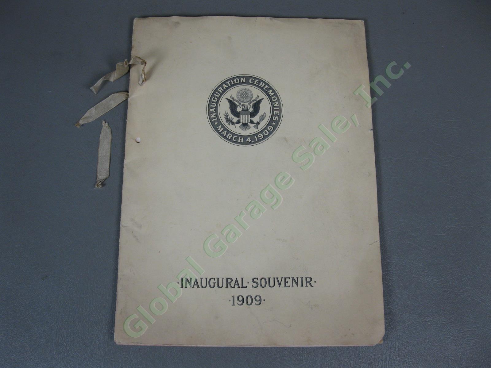 RARE Original 1909 William Howard Taft Presidential Inaugural Souvenir Program