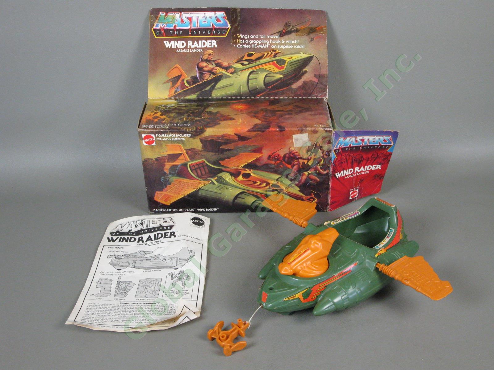 MOTU He-Man Wind Raider Assault Lander Vehicle w/Original Box + Instructions NR!